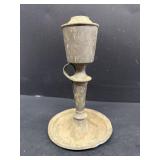 Pewter candle holder