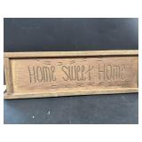 Home sweet home wooden plaque
