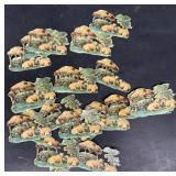 German sheep, cut out paper goods