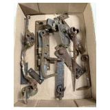 Forged iron hooks and latches