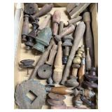 Antique wooden finials