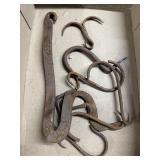 Forged iron hooks