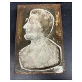 Cast-iron Abraham Lincoln mold