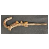 Forged iron squirrel screw hook