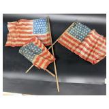48 star patriotic waving flags