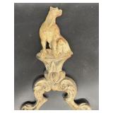 Cast iron andiron end