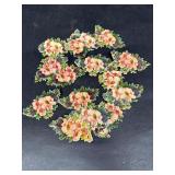 Victorian German rose cutout