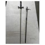 Early sword with sheath with Roman soldier on