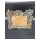 Cast Figural Framed Mirror
