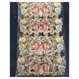 Victorian German angel cut outs with garland