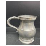 Pewter pint pitcher