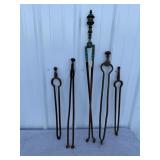 Fireplace tools, or blacksmith