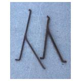 Chuck wagon hand forged brackets