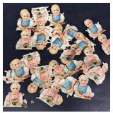 German paper, baby, cut outs, 4077