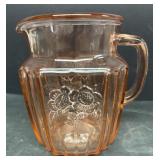 Pink Mayflower, water pitcher