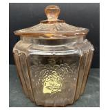 Pink Mayflower cookie jar