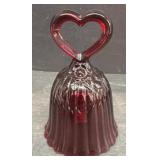 Heart glass bell