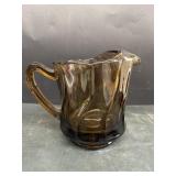 Heavy glass water, pitcher