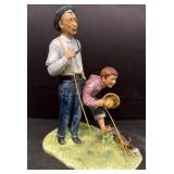 Norman Rockwell going fishing