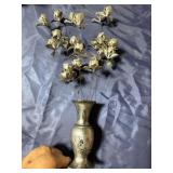 Silver flower vase