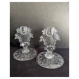 Decorative glass candle holders