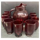 Ruby Red juice set
