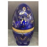 Cobalt blue glass liquid decanter set