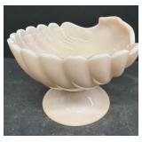Pink Custard seashell style candy dish