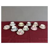 Decorative tea, cups, and saucers, Royal,