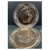 Pink Sharon glass plates