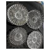 Clear, glass platters