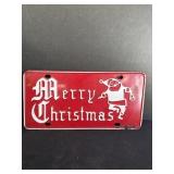 Merry Christmas license plate