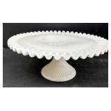 Milk, glass cake stand