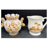 Hand-painted Pitcher and Vase