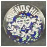 Signed Friendship, paperweight