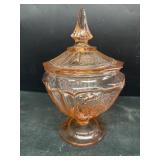 Depression glass candy dish