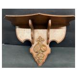 Walnut Victorian Parlor Shelf Bracket Made in Ohio