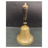 Antique Brass Bell with Black Painted Handle