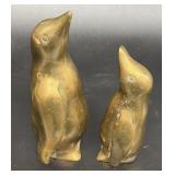 Molded Brass Penguins
