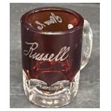 New Castle, Indiana 1910 Fair Ruby Flashed Mug