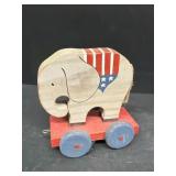 Elephant wooden pool toy