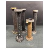 Wooden spools