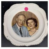 President Eisenhower and Mamie Plate