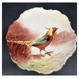 Artist Signed France Game Plate - Bird