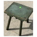 Early Blue Paint Stool