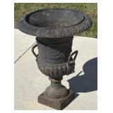 Victorian Antique Cast Iron Garden Urn