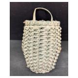 Green wicker basket