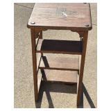 Oak Stenciled Hoosier Step Stool