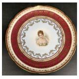 Carlsbad Austria Victorian Portrait Plate
