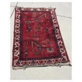 58"x39ï¿½ Pictorial Afghan rug